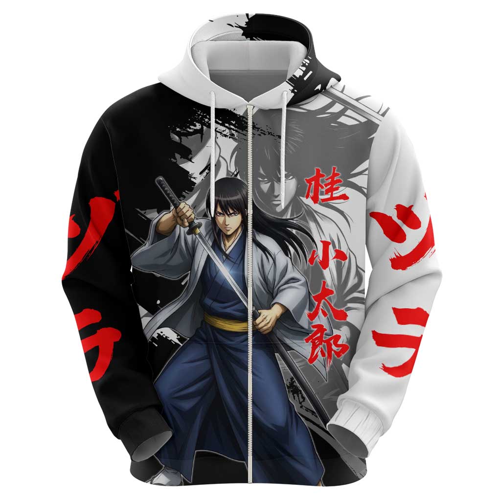 Kotaro Katsura Hoodie Traditional Samurai Ink Style