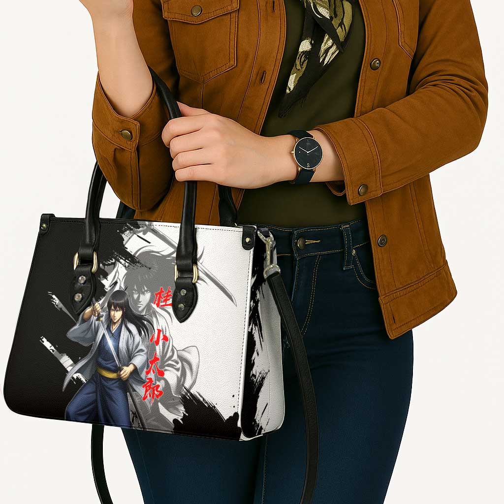 Kotaro Katsura Leather Bag Traditional Samurai Ink Style