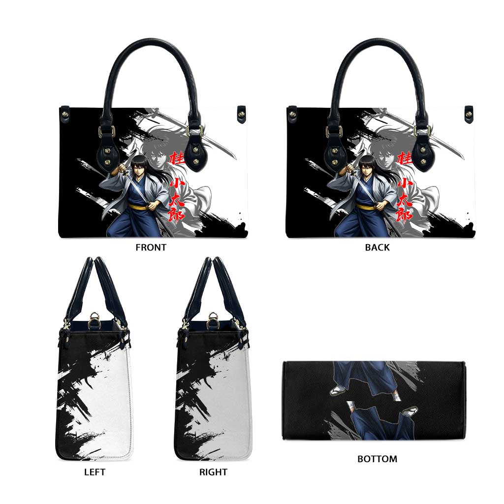 Kotaro Katsura Leather Bag Traditional Samurai Ink Style