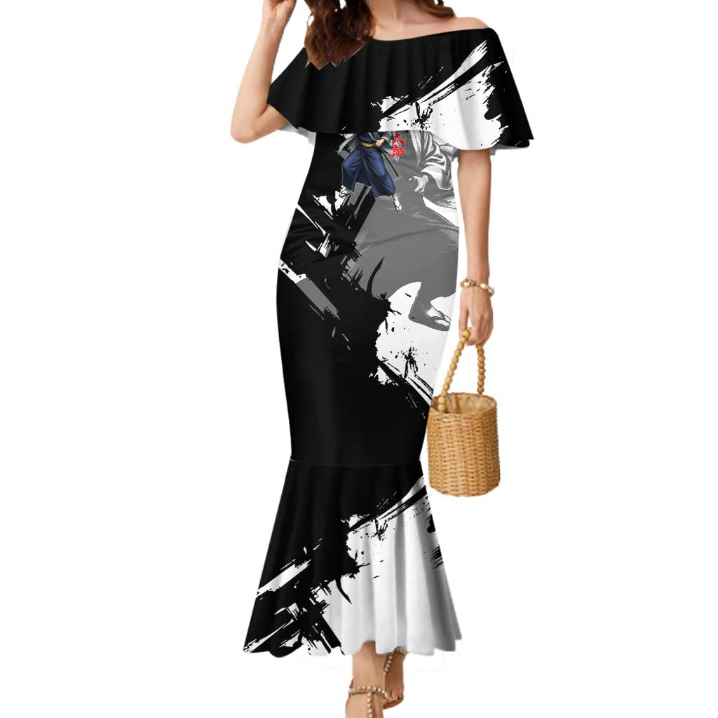 Kotaro Katsura Mermaid Dress Traditional Samurai Ink Style