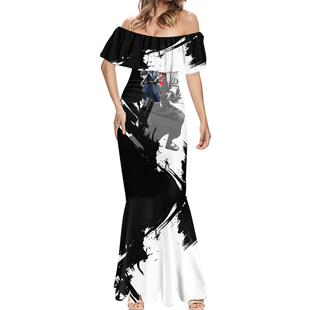 Kotaro Katsura Mermaid Dress Traditional Samurai Ink Style