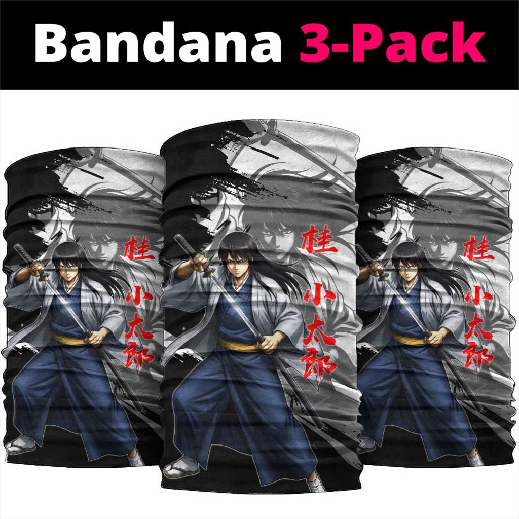 Kotaro Katsura Neck Gaiter Traditional Samurai Ink Style