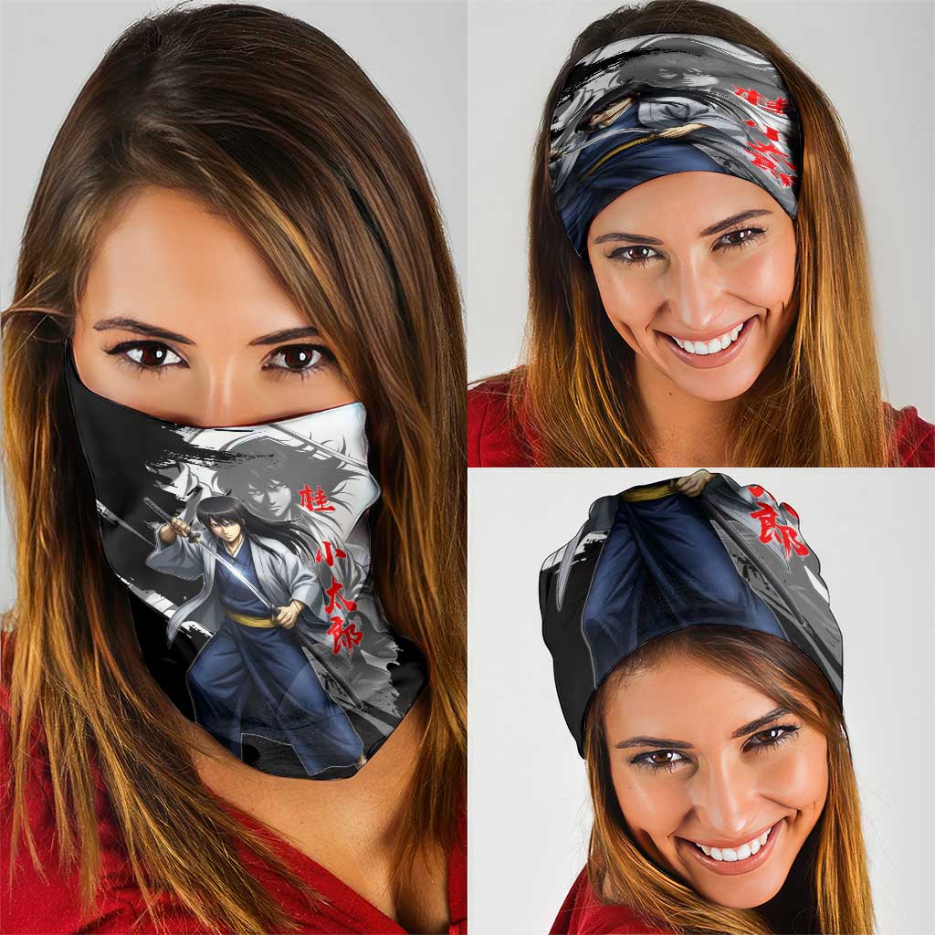Kotaro Katsura Neck Gaiter Traditional Samurai Ink Style