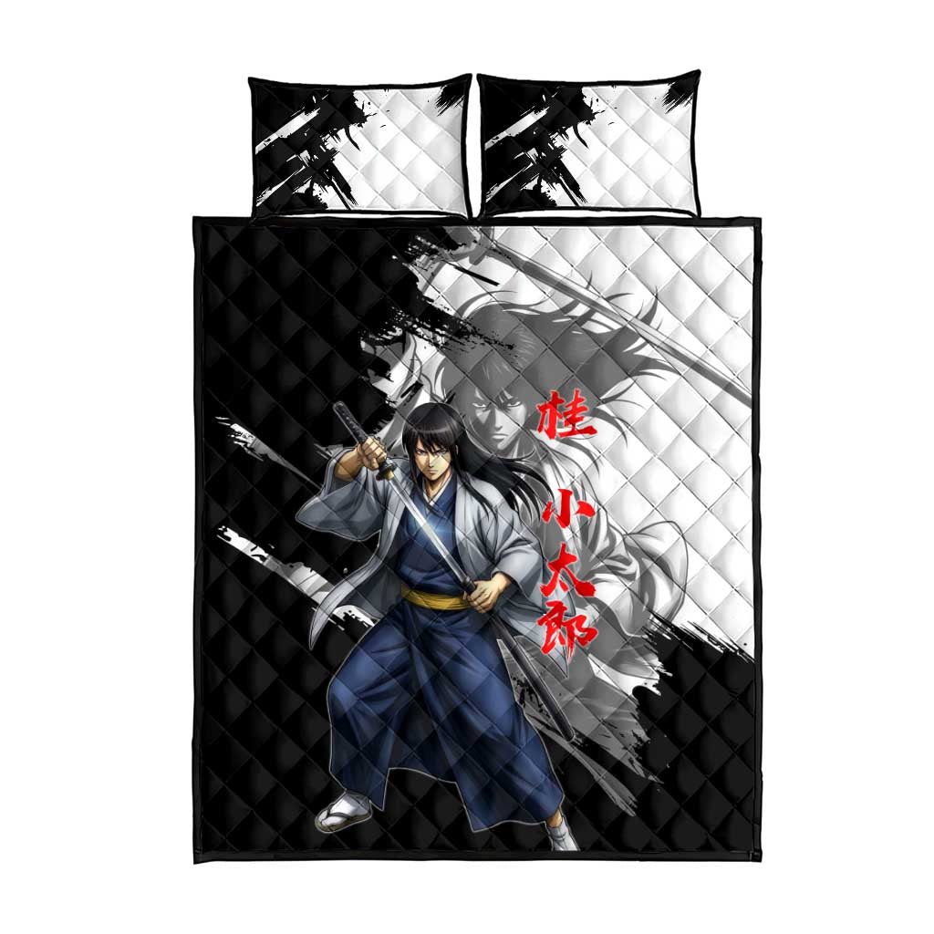 Kotaro Katsura Quilt Bed Set Traditional Samurai Ink Style