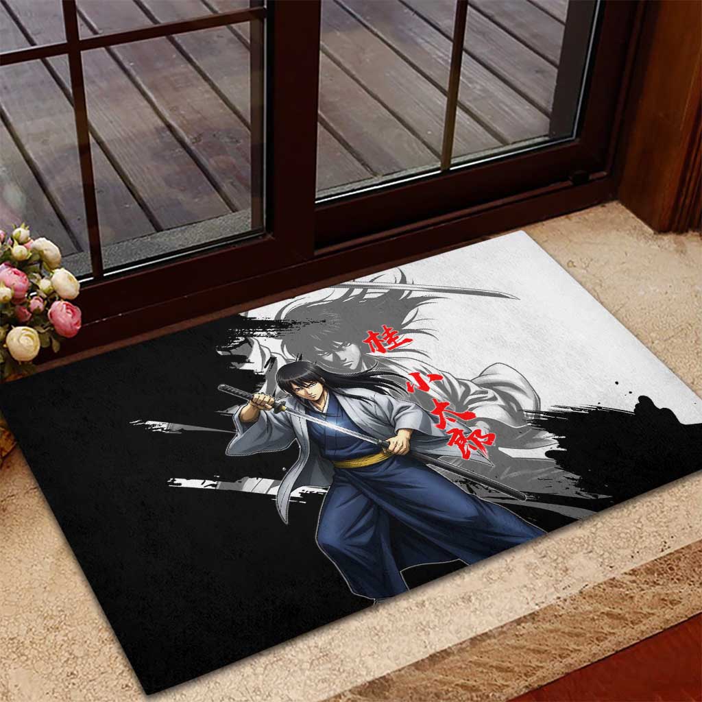 Kotaro Katsura Rubber Doormat Traditional Samurai Ink Style
