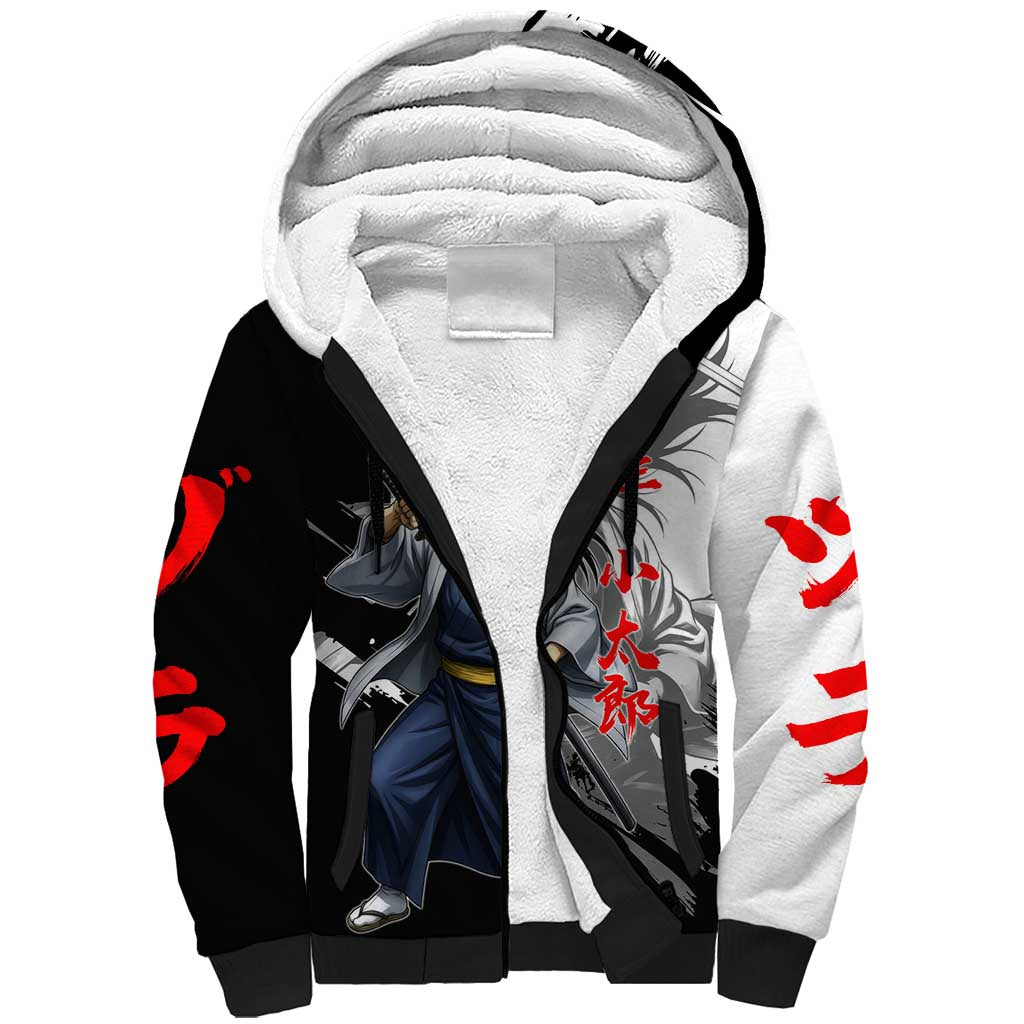 Kotaro Katsura Sherpa Hoodie Traditional Samurai Ink Style