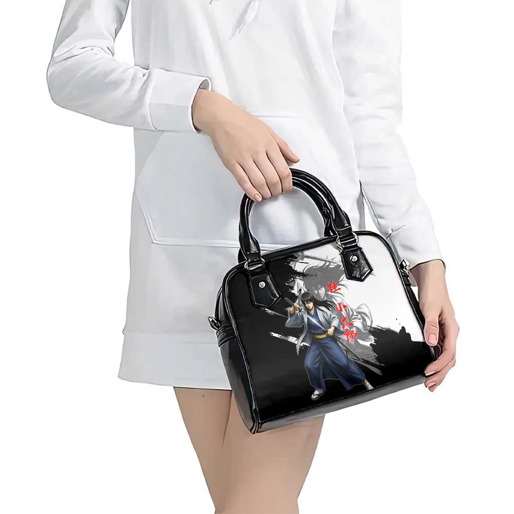 Kotaro Katsura Shoulder Handbag Traditional Samurai Ink Style