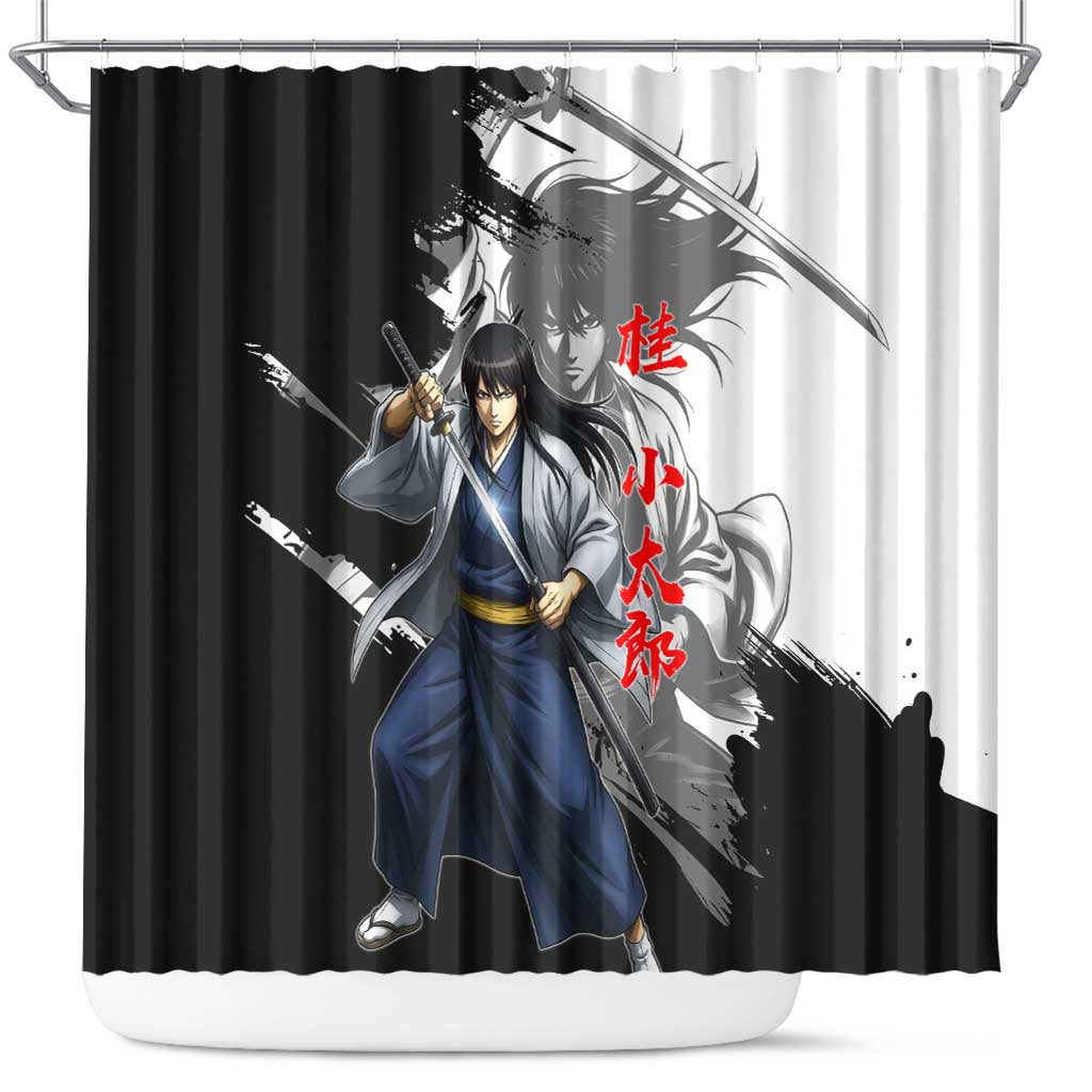 Kotaro Katsura Shower Curtain Traditional Samurai Ink Style