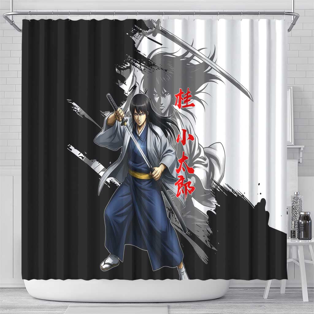 Kotaro Katsura Shower Curtain Traditional Samurai Ink Style