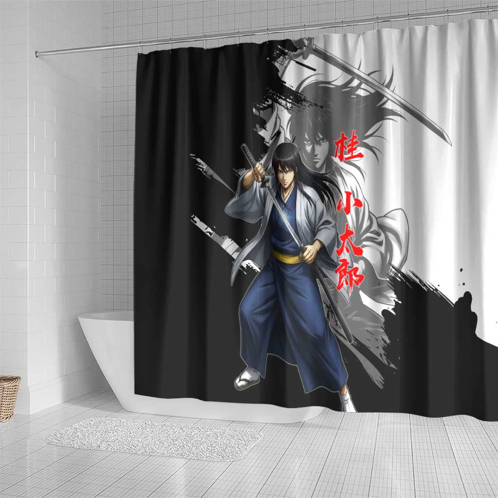 Kotaro Katsura Shower Curtain Traditional Samurai Ink Style