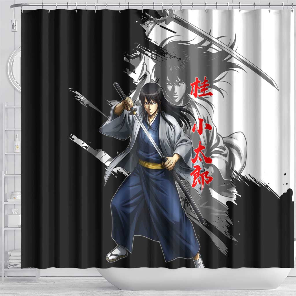 Kotaro Katsura Shower Curtain Traditional Samurai Ink Style