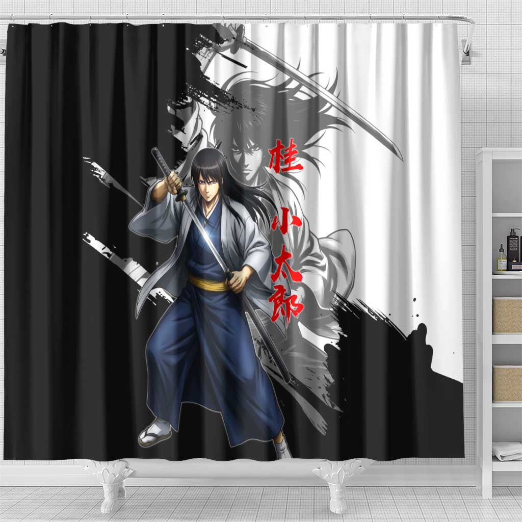 Kotaro Katsura Shower Curtain Traditional Samurai Ink Style