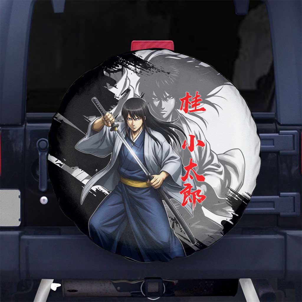 Kotaro Katsura Spare Tire Cover Traditional Samurai Ink Style