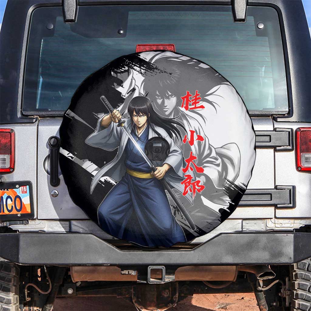 Kotaro Katsura Spare Tire Cover Traditional Samurai Ink Style