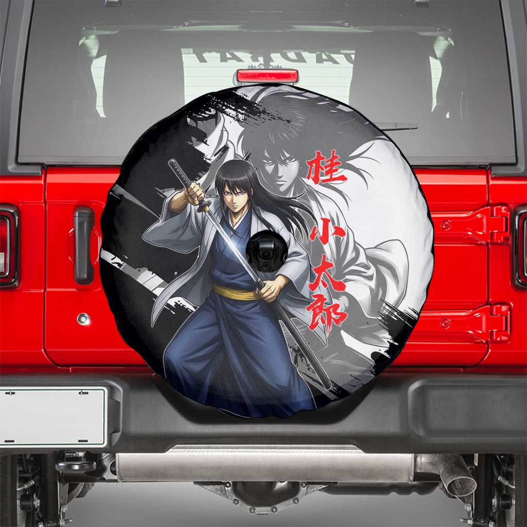 Kotaro Katsura Spare Tire Cover Traditional Samurai Ink Style