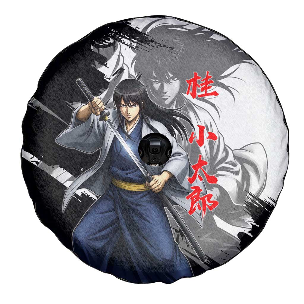 Kotaro Katsura Spare Tire Cover Traditional Samurai Ink Style