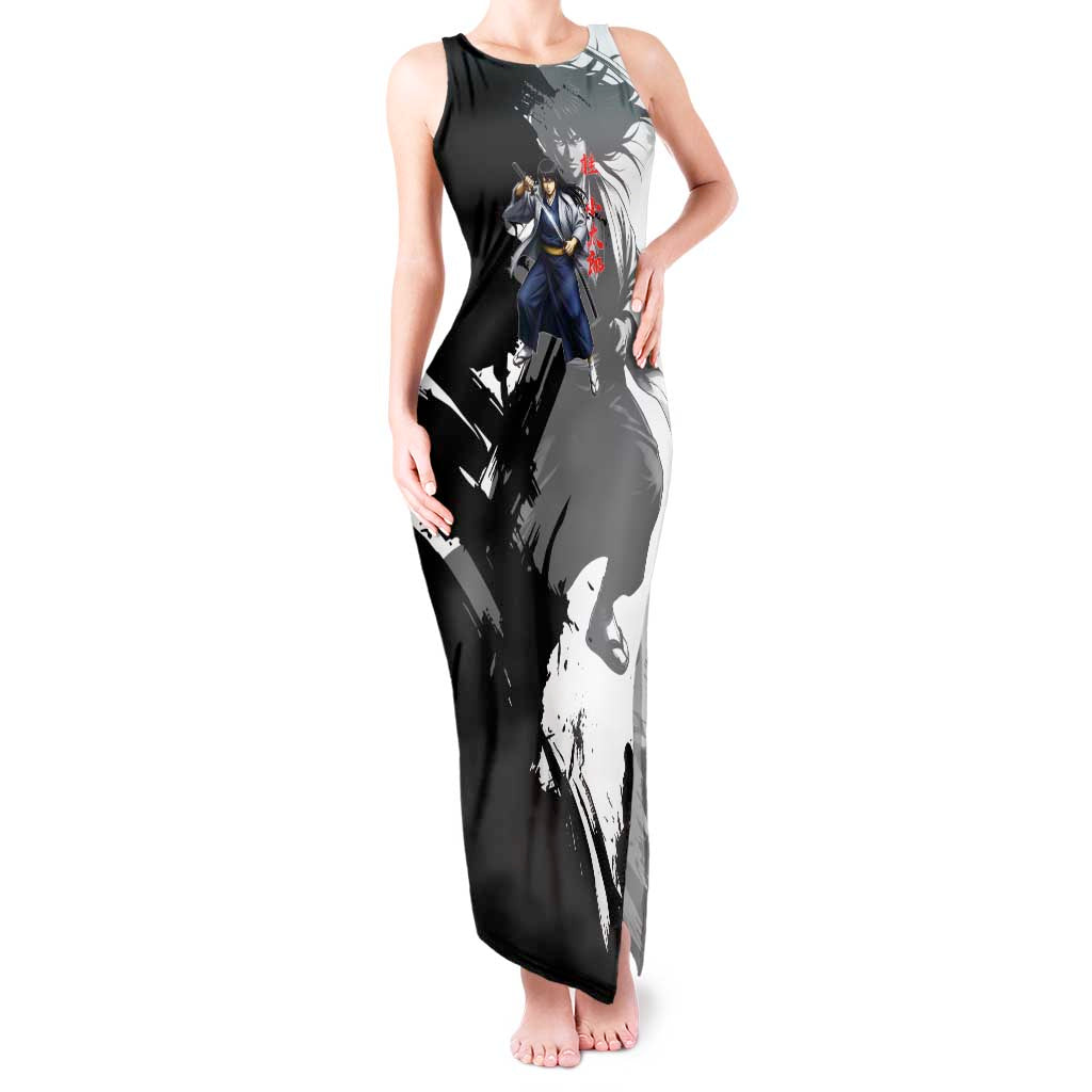 Kotaro Katsura Tank Maxi Dress Traditional Samurai Ink Style