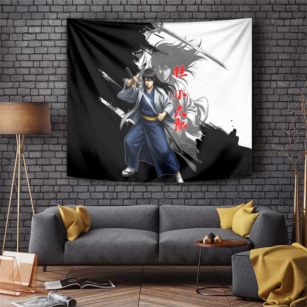 Kotaro Katsura Tapestry Traditional Samurai Ink Style