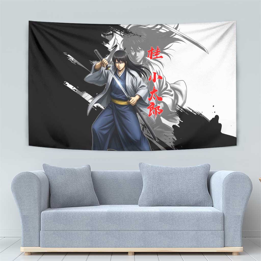 Kotaro Katsura Tapestry Traditional Samurai Ink Style