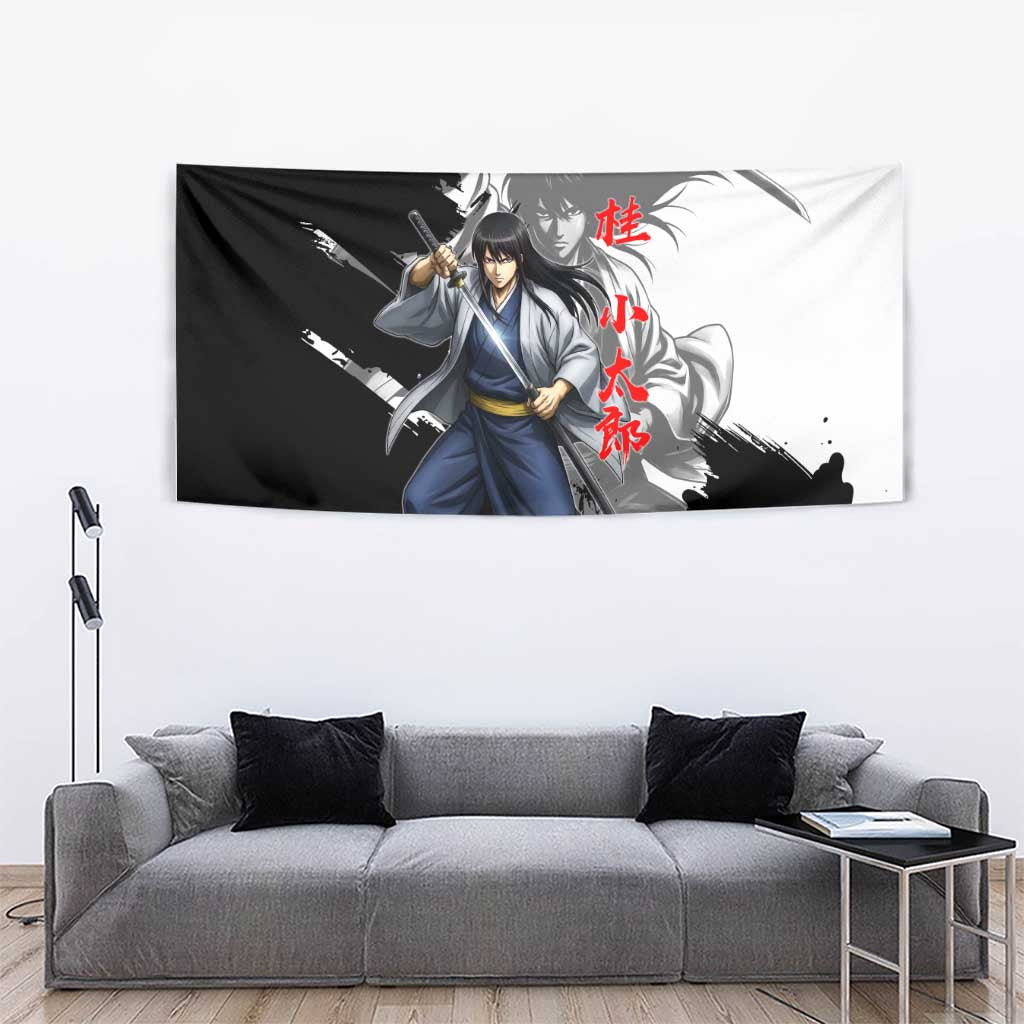 Kotaro Katsura Tapestry Traditional Samurai Ink Style