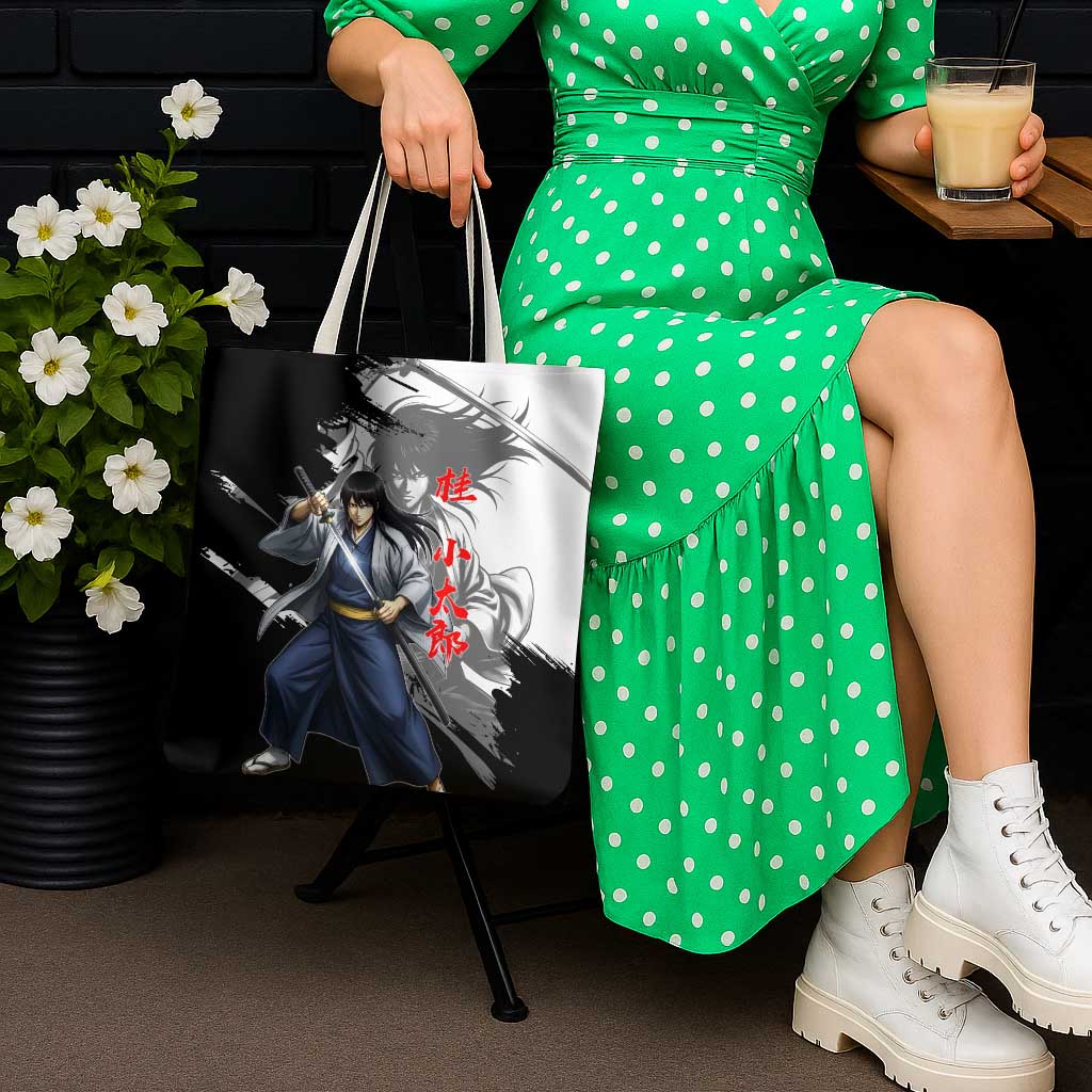 Kotaro Katsura Tote Bag Traditional Samurai Ink Style