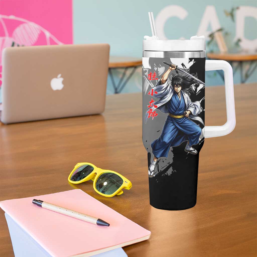 Kotaro Katsura Tumbler With Handle Traditional Samurai Ink Style