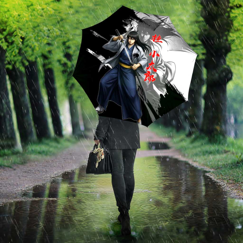 Kotaro Katsura Umbrella Traditional Samurai Ink Style