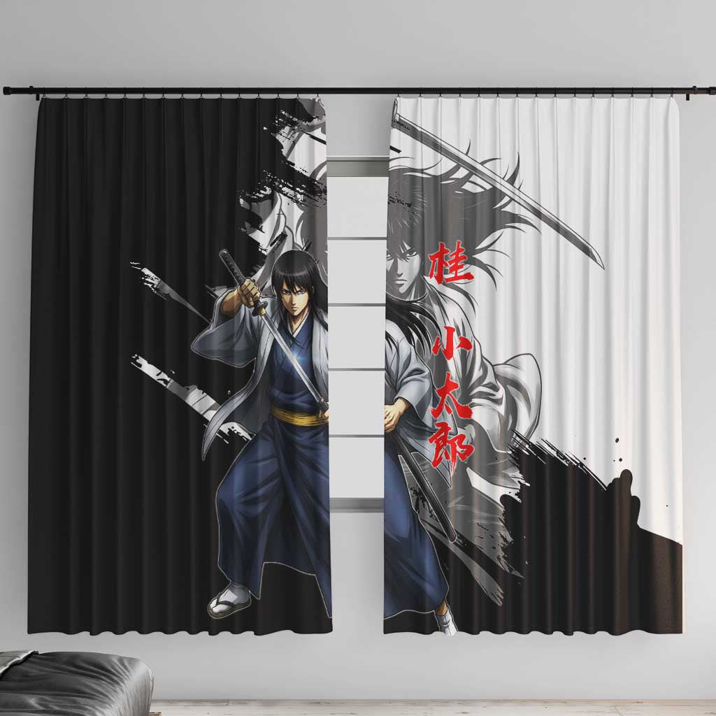 Kotaro Katsura Window Curtain Traditional Samurai Ink Style