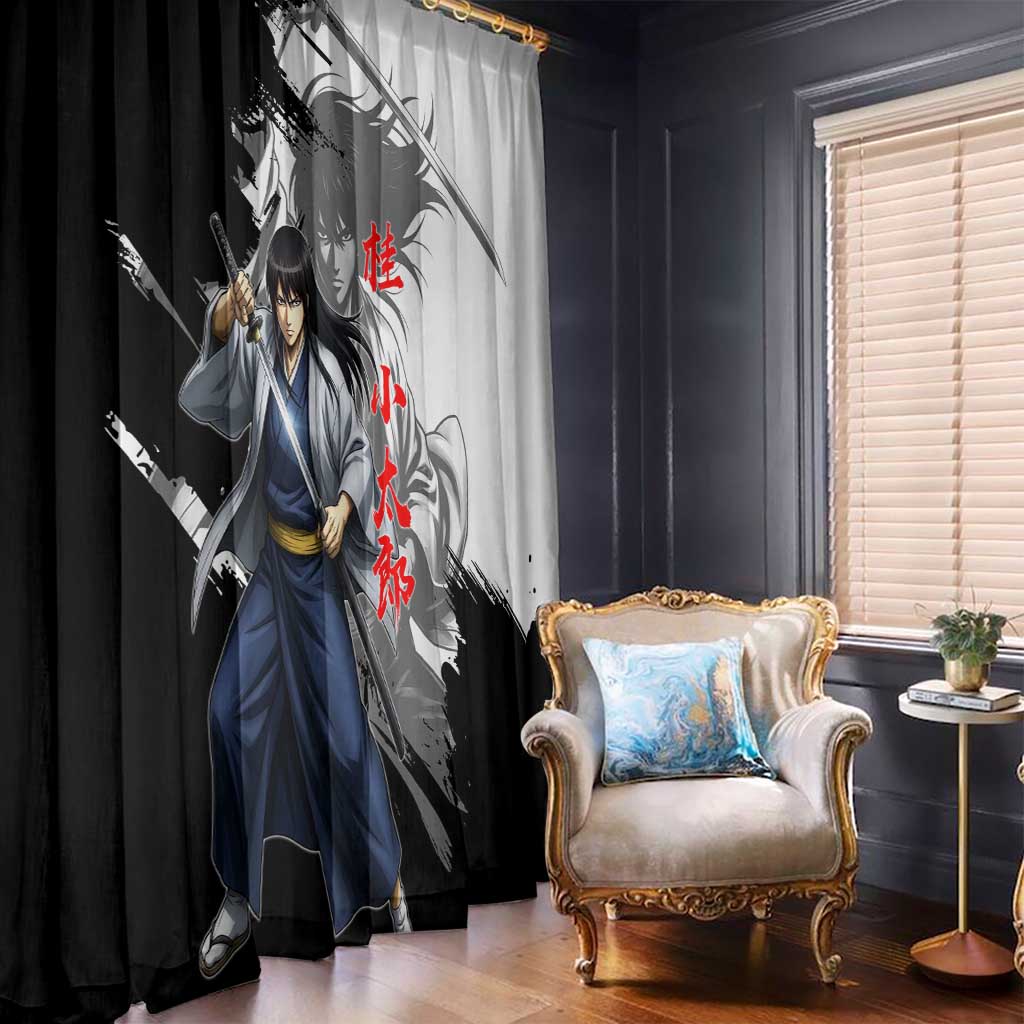 Kotaro Katsura Window Curtain Traditional Samurai Ink Style