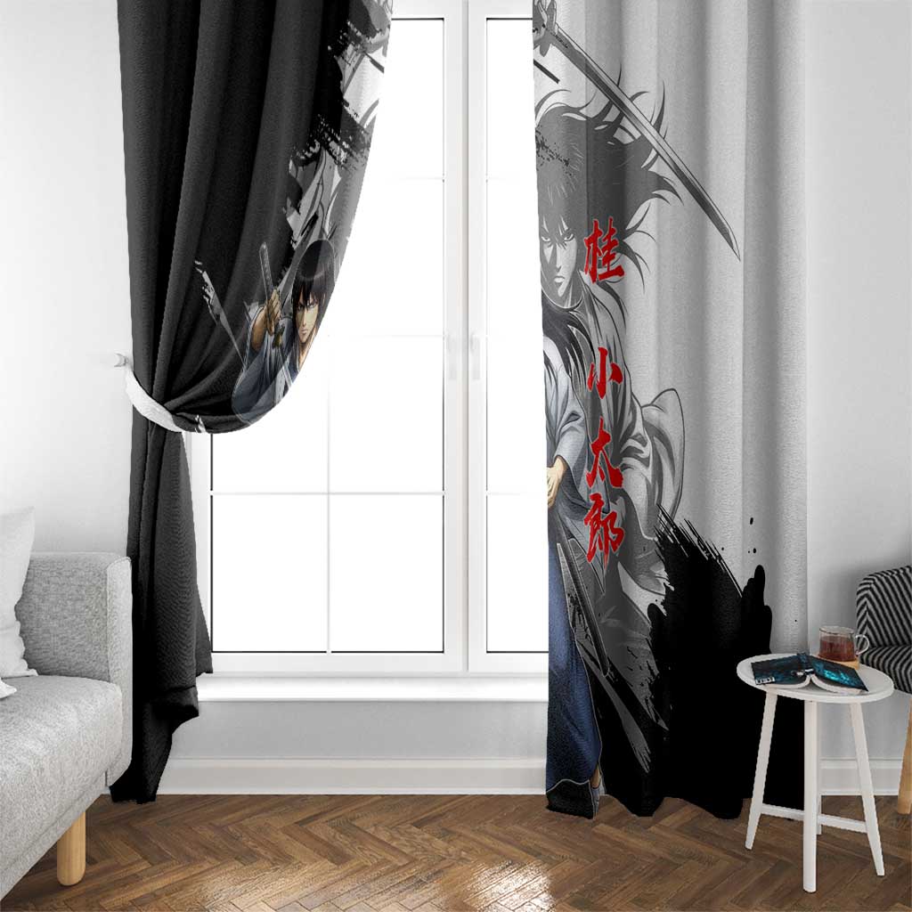 Kotaro Katsura Window Curtain Traditional Samurai Ink Style