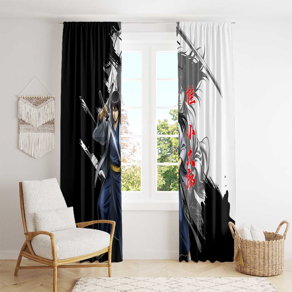Kotaro Katsura Window Curtain Traditional Samurai Ink Style