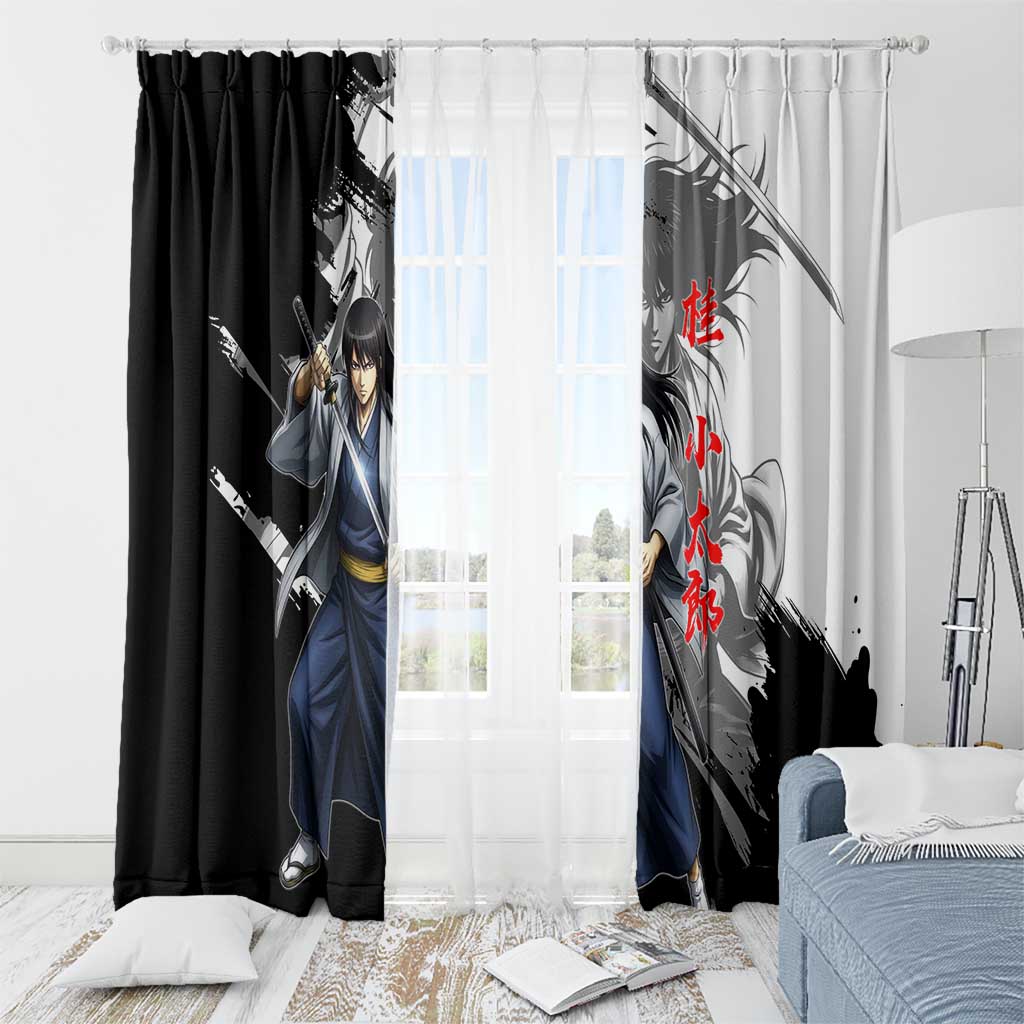 Kotaro Katsura Window Curtain Traditional Samurai Ink Style