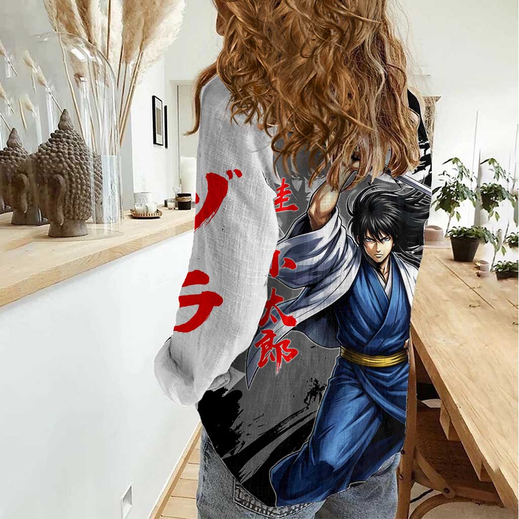 Kotaro Katsura Women Casual Shirt Traditional Samurai Ink Style