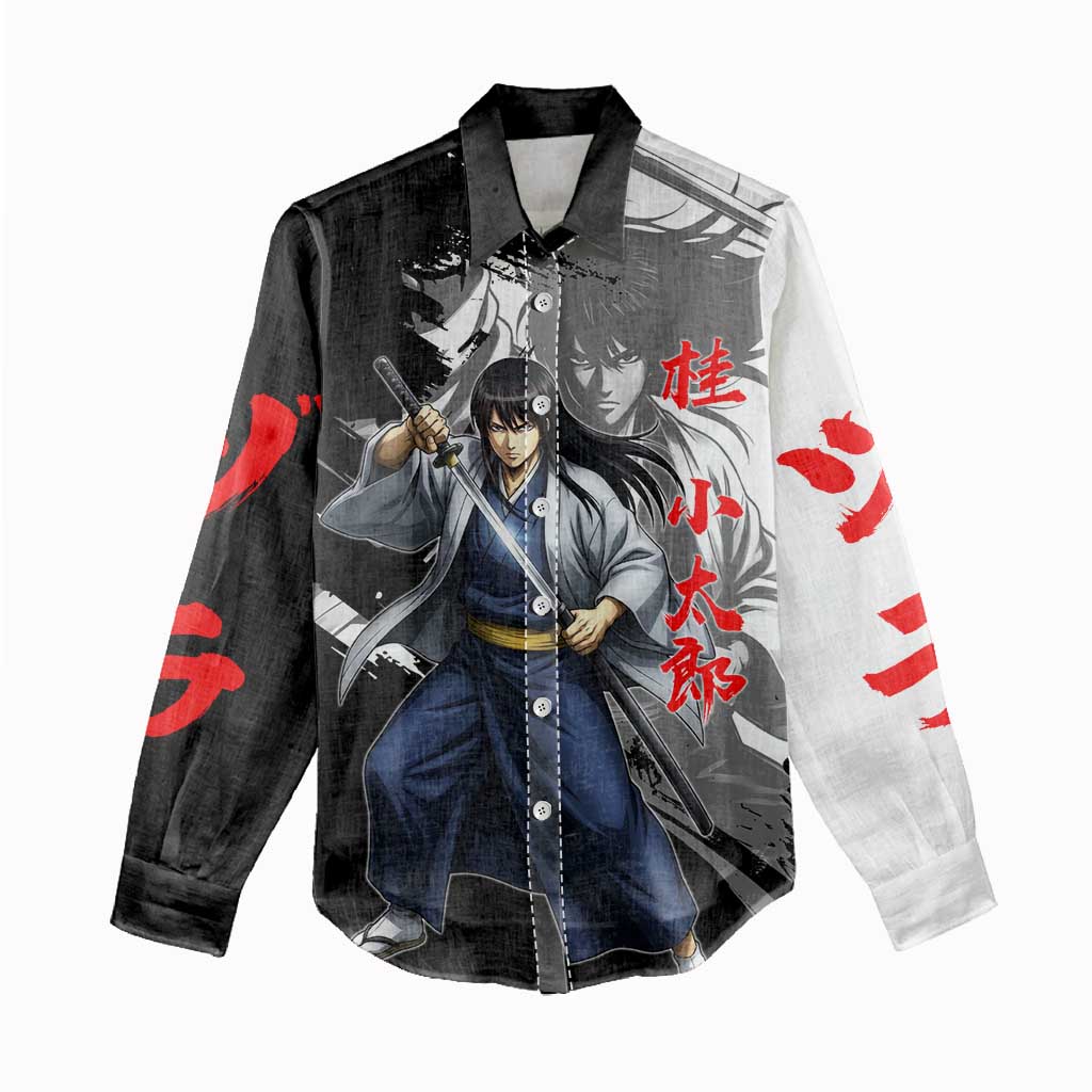 Kotaro Katsura Women Casual Shirt Traditional Samurai Ink Style