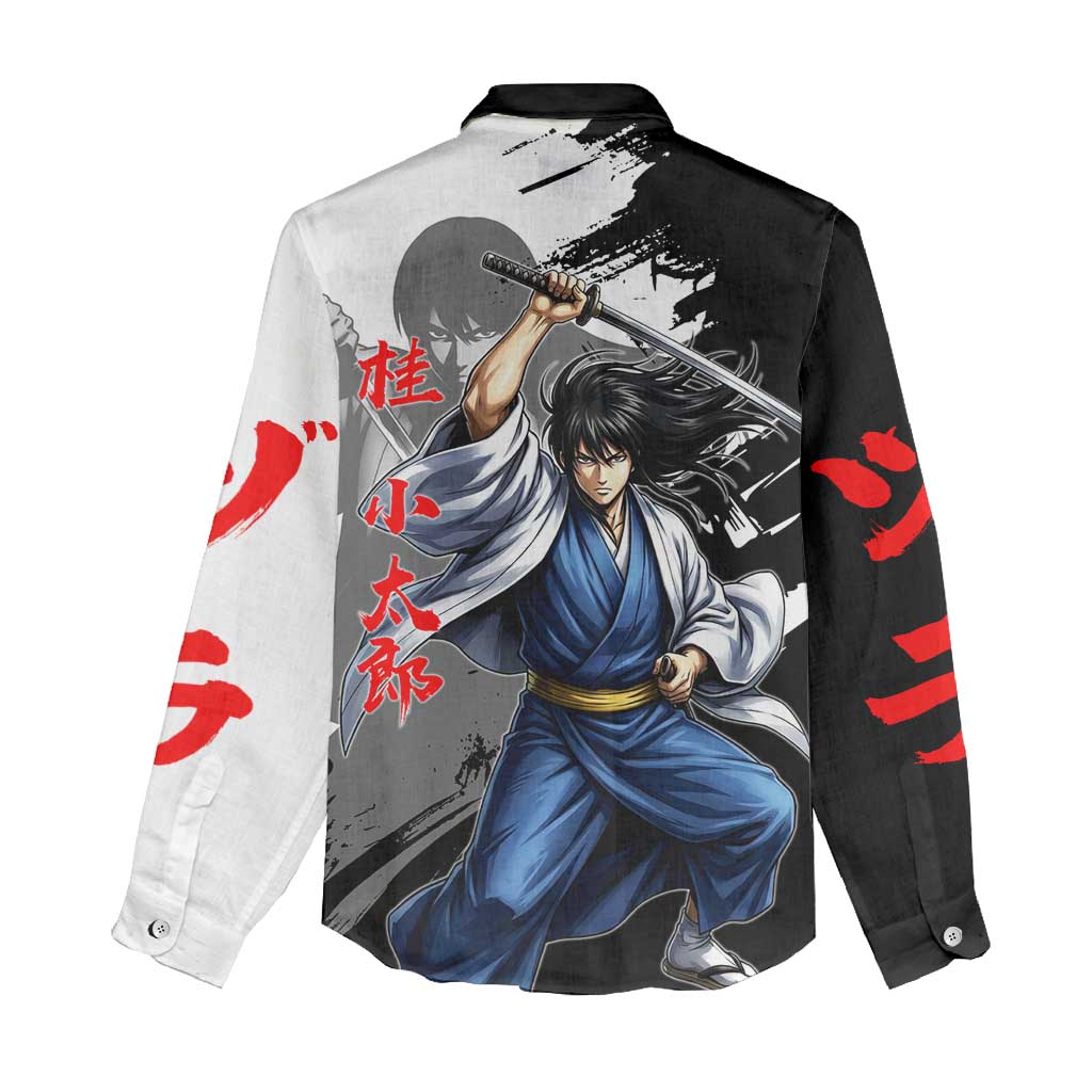 Kotaro Katsura Women Casual Shirt Traditional Samurai Ink Style