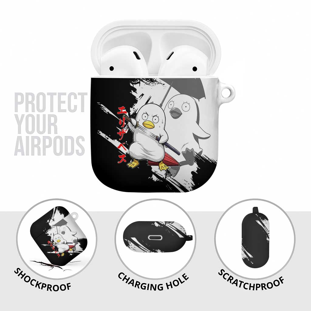 Elizabeth AirPods Case Comic Parody Ink Splash Style