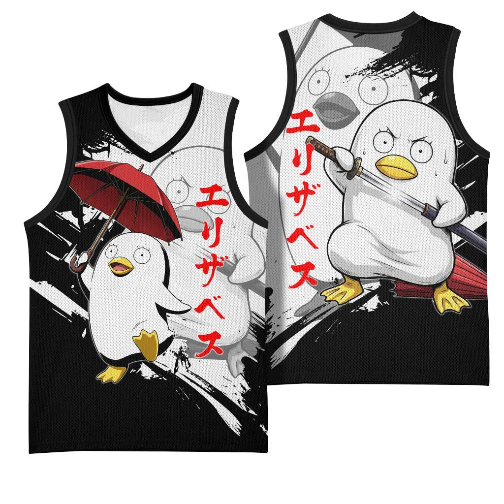 Elizabeth Basketball Jersey Comic Parody Ink Splash Style