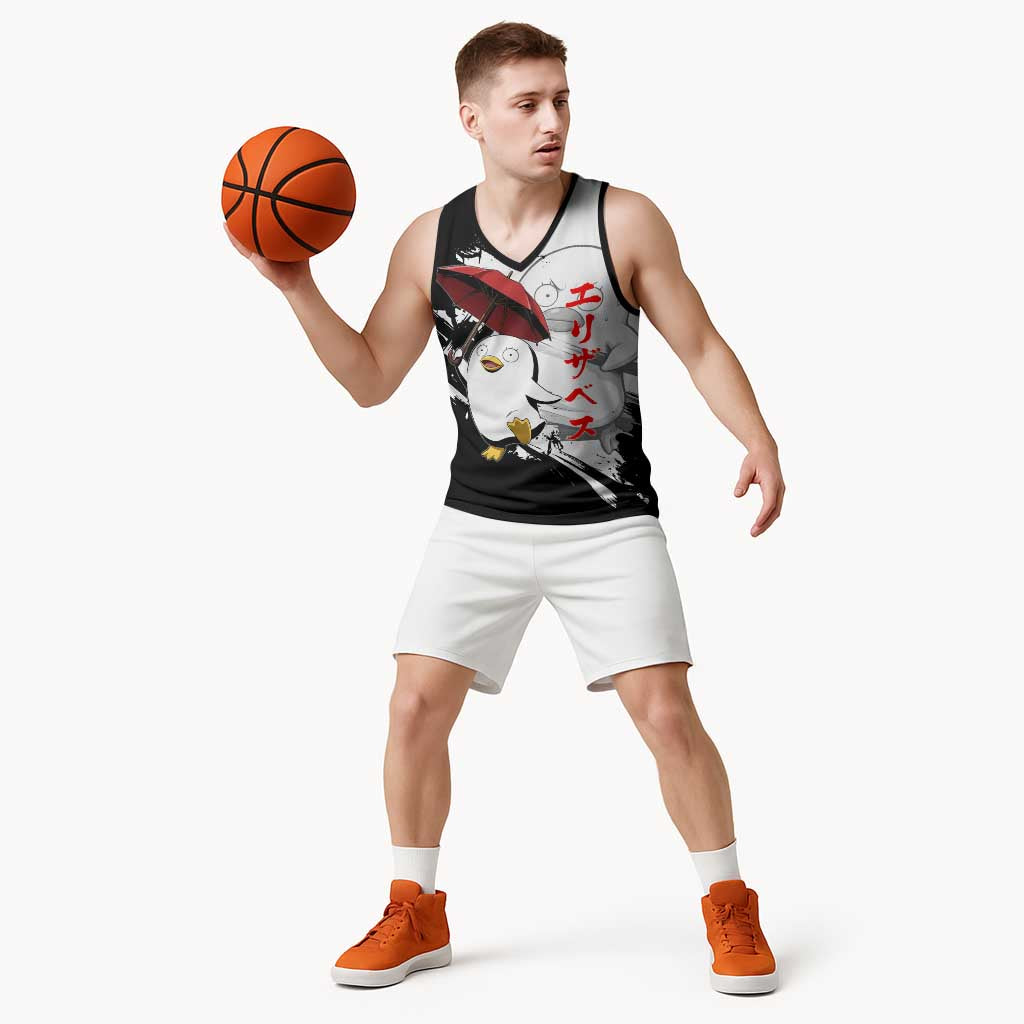 Elizabeth Basketball Jersey Comic Parody Ink Splash Style