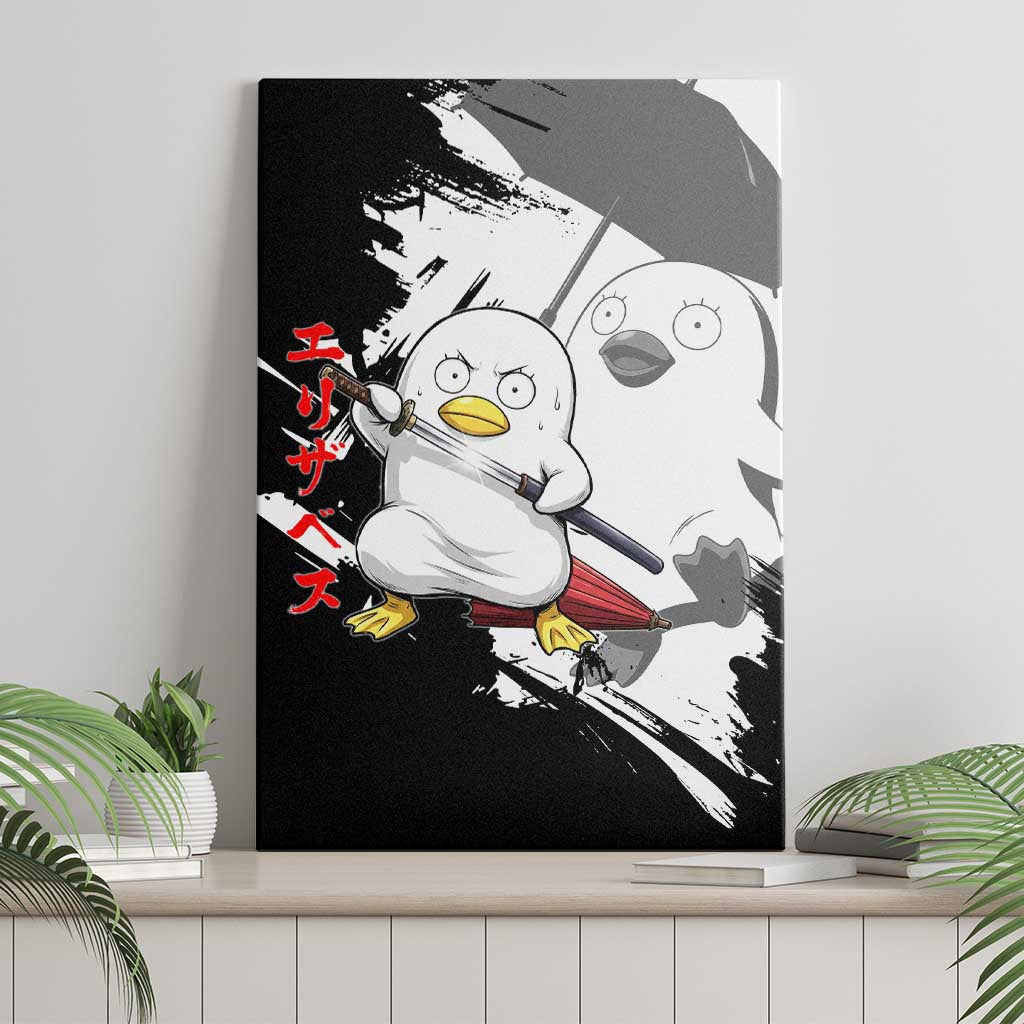 Elizabeth Canvas Wall Art Comic Parody Ink Splash Style