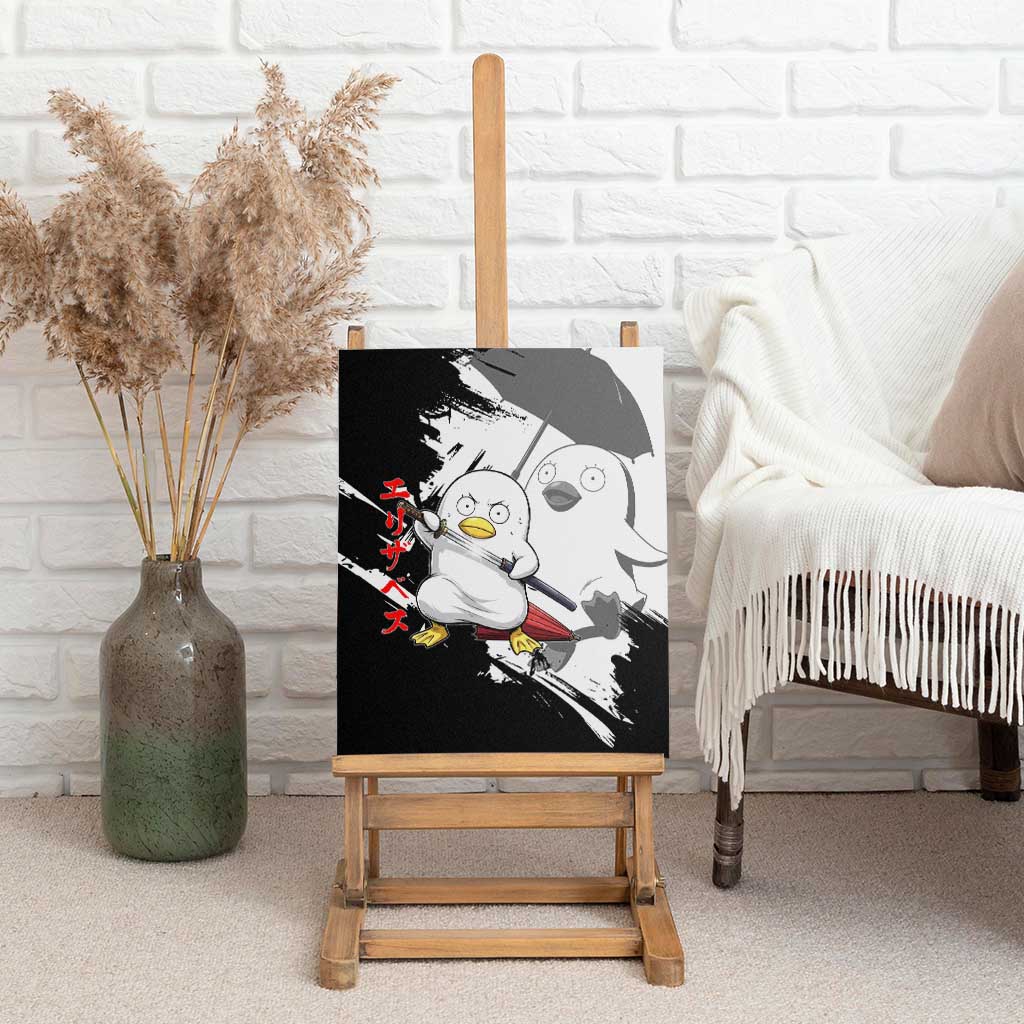 Elizabeth Canvas Wall Art Comic Parody Ink Splash Style