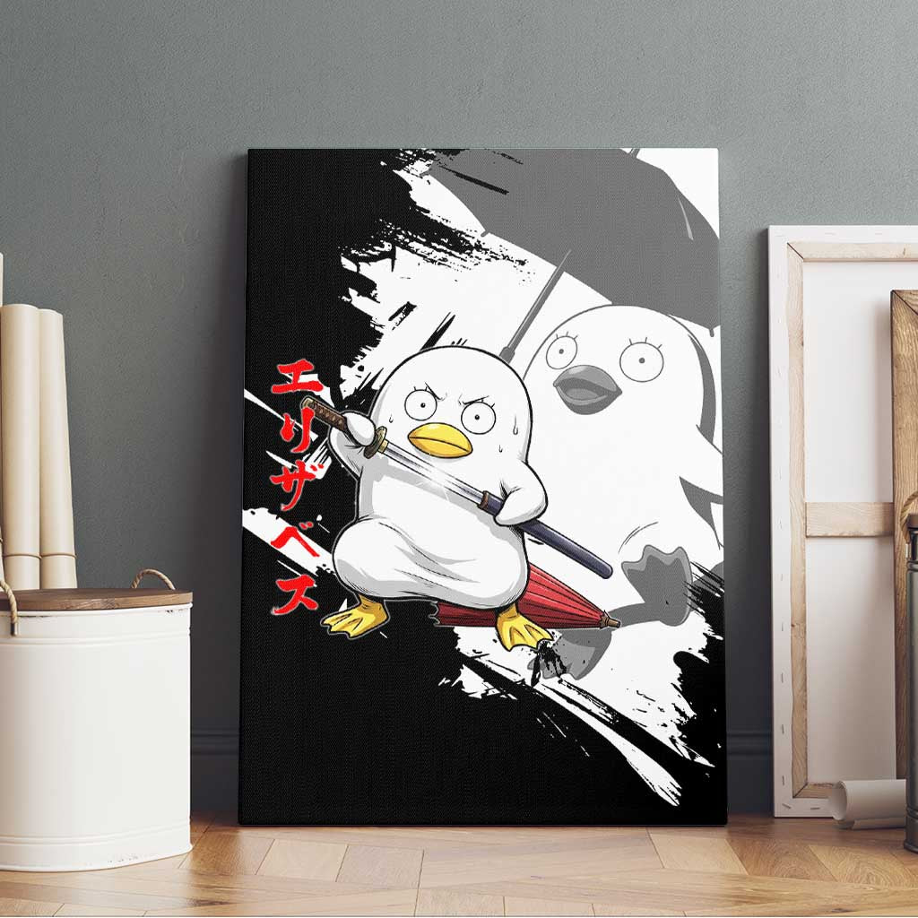 Elizabeth Canvas Wall Art Comic Parody Ink Splash Style