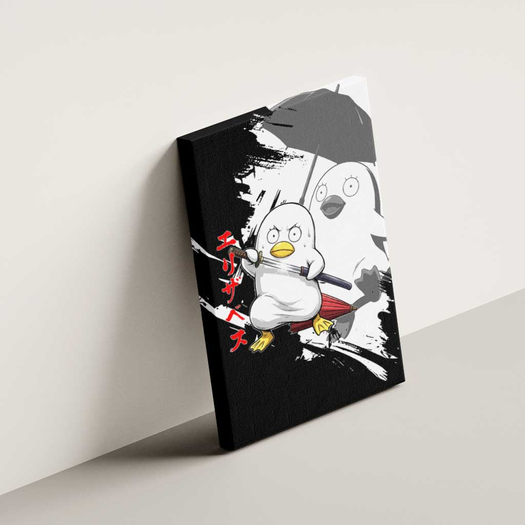 Elizabeth Canvas Wall Art Comic Parody Ink Splash Style