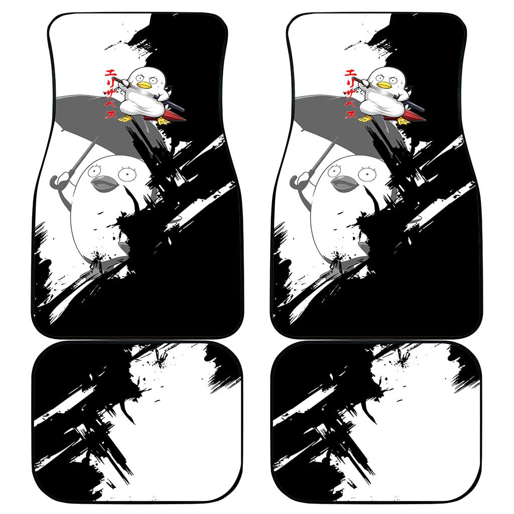 Elizabeth Car Mats Comic Parody Ink Splash Style