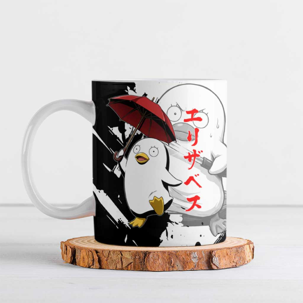 Elizabeth Ceramic Mug Comic Parody Ink Splash Style
