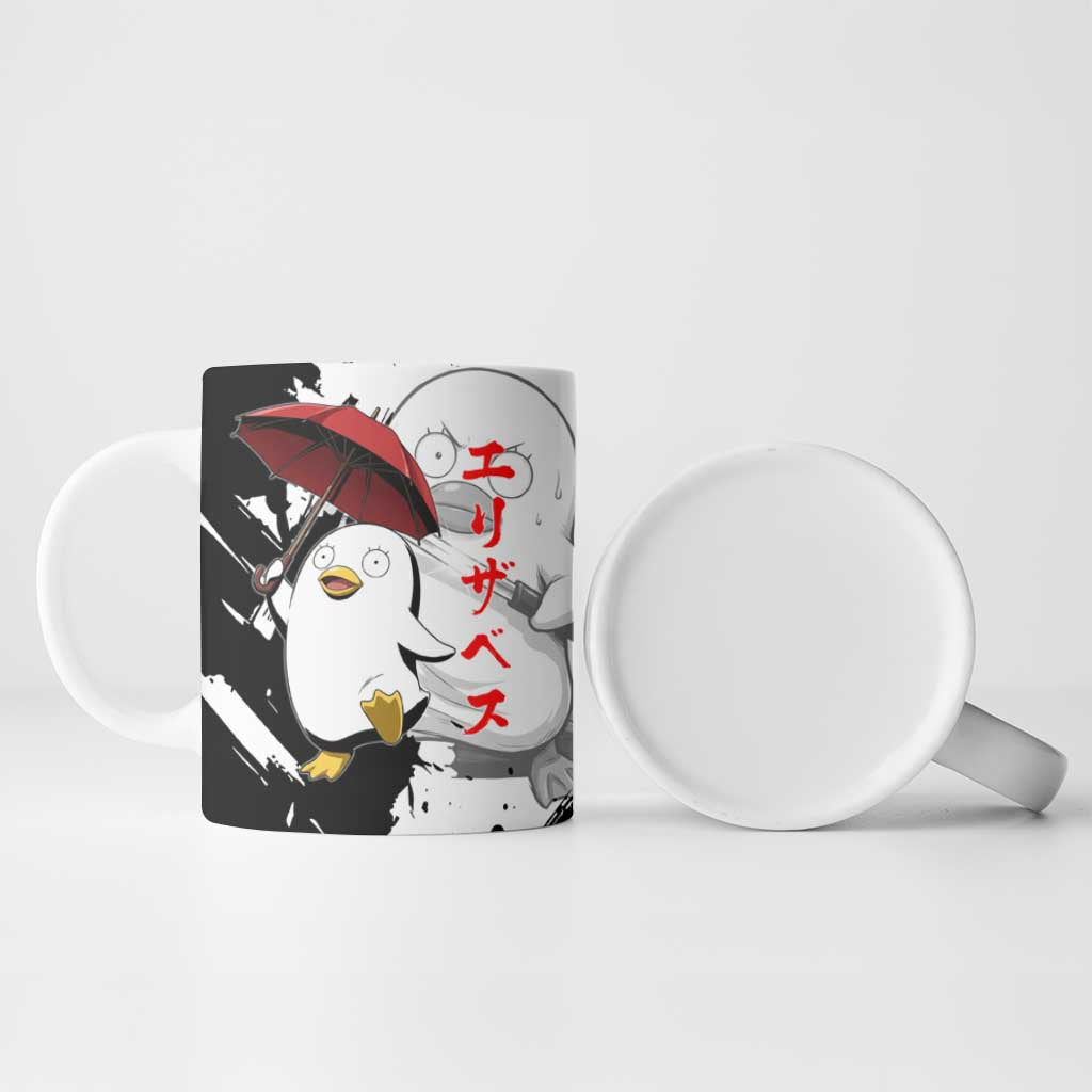 Elizabeth Ceramic Mug Comic Parody Ink Splash Style