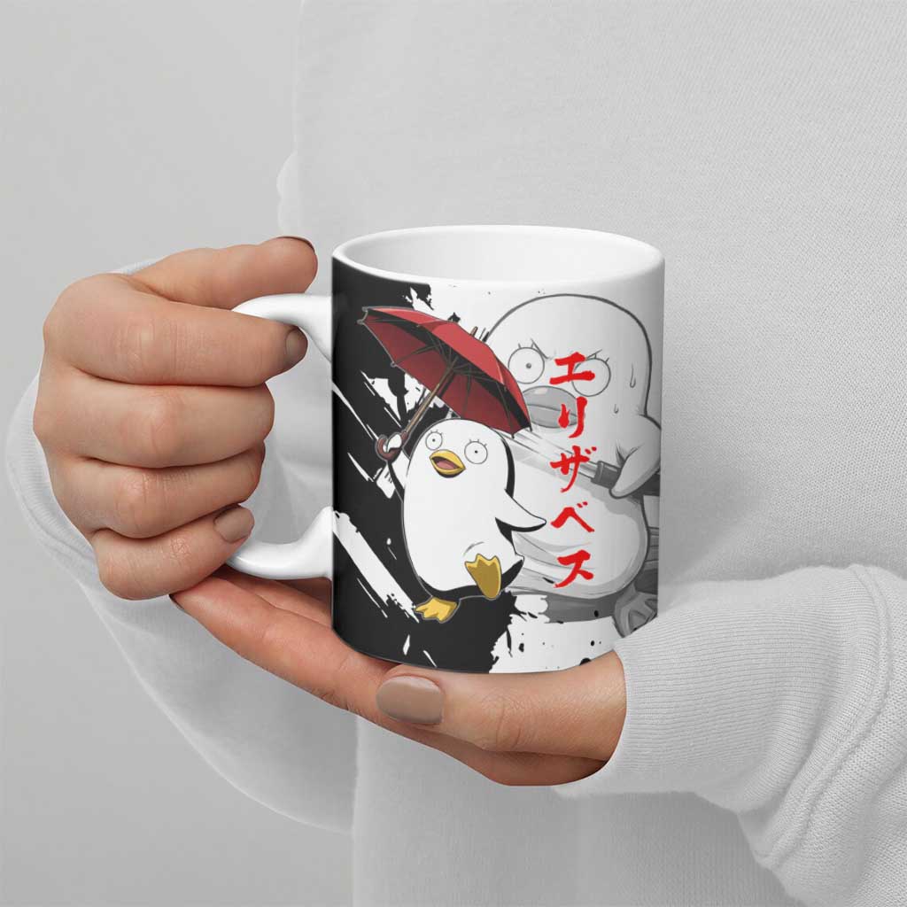 Elizabeth Ceramic Mug Comic Parody Ink Splash Style