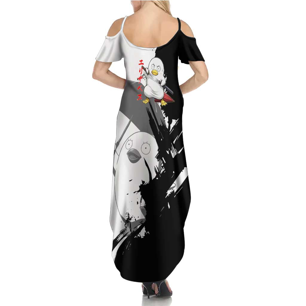 Elizabeth Family Matching Summer Maxi Dress and Hawaiian Shirt Comic Parody Ink Splash Style