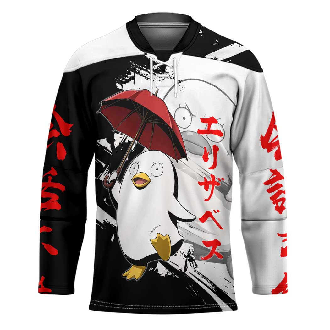 Elizabeth Hockey Jersey Comic Parody Ink Splash Style