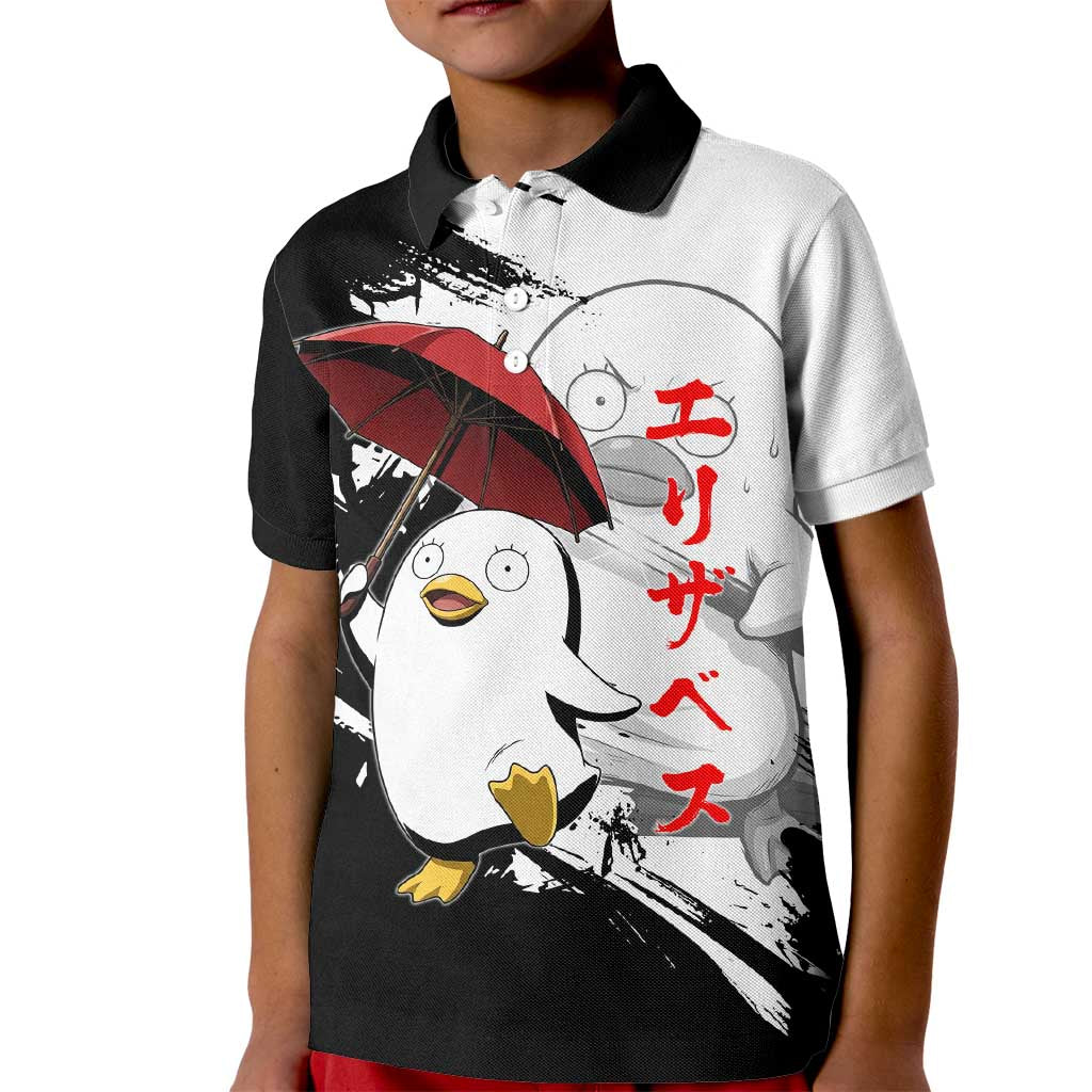 Elizabeth Kid Polo Shirt Comic Parody Ink Splash Style