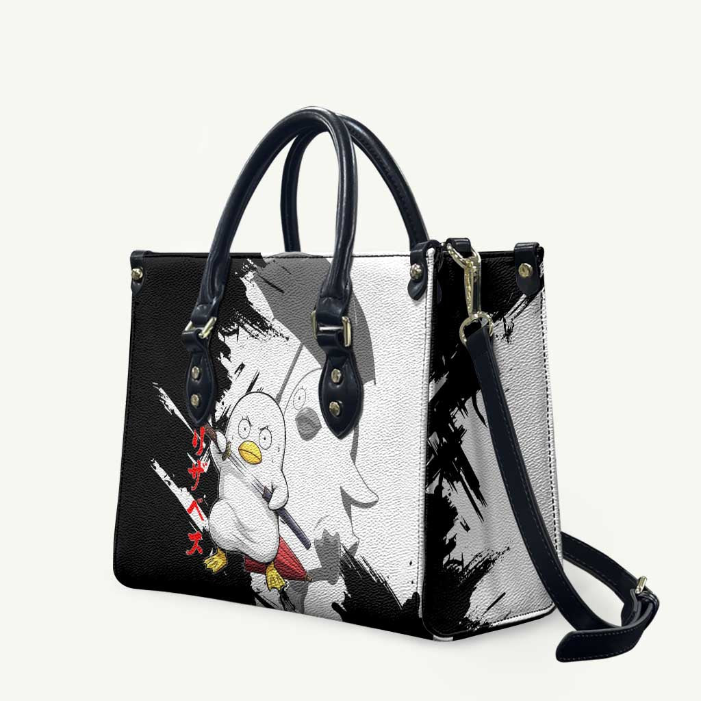 Elizabeth Leather Bag Comic Parody Ink Splash Style